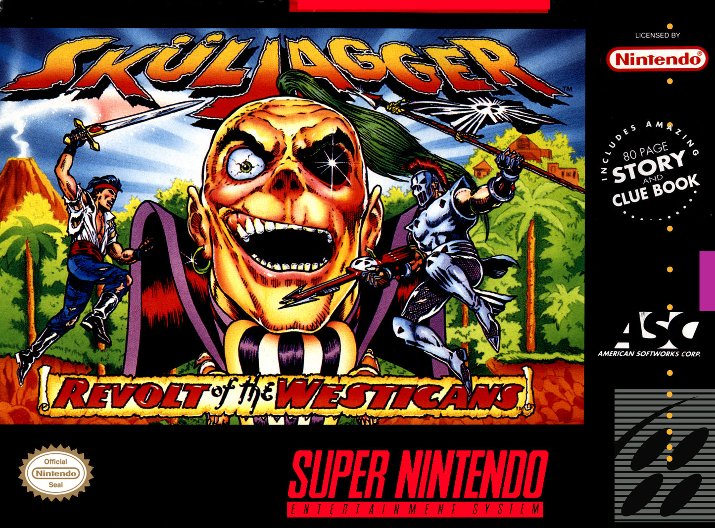 SKULJAGGER - SNES (W/BOX & MANUAL)