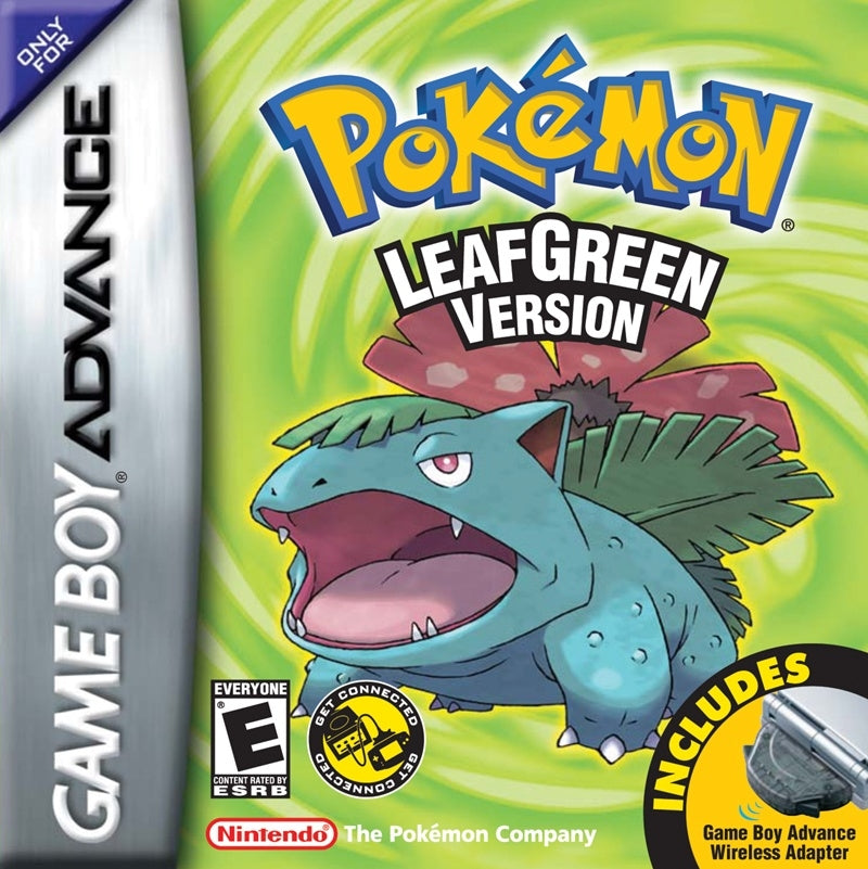 POKEMON: LEAFGREEN VERSION - GBA (CARTRIDGE ONLY)