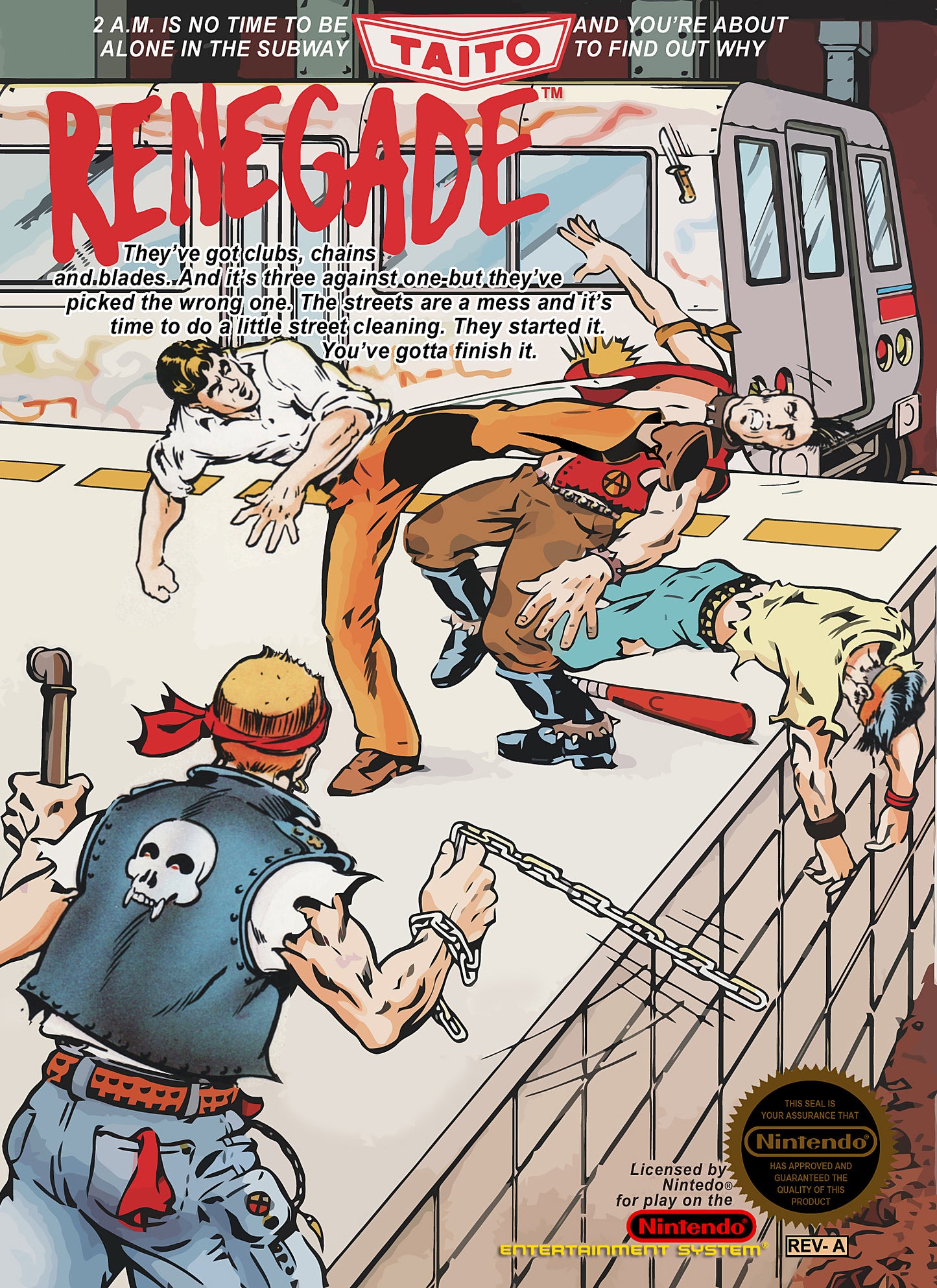 RENEGADE - NES (W/BOX & MANUAL)