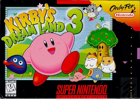 KIRBY'S DREAM LAND 3 - SNES (W/BOX)