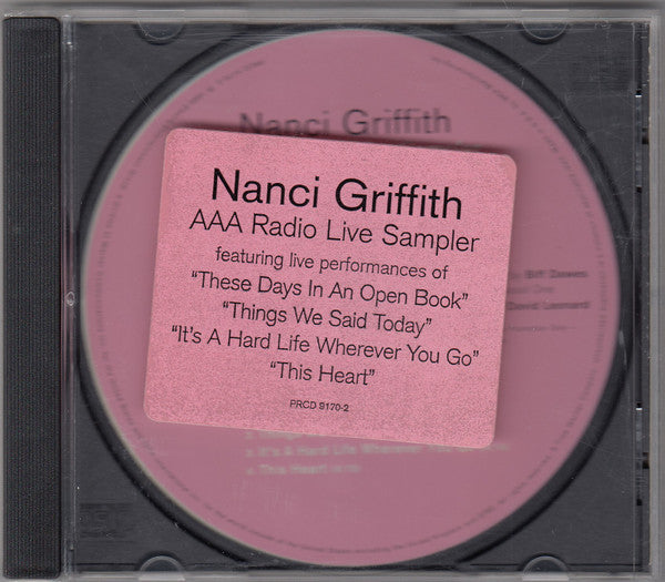 GRIFFITH, NANCI - AAA RADIO-LIVE PROMO SAMPLER