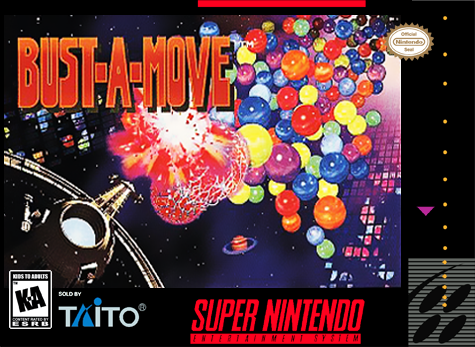 BUST-A-MOVE - SNES (W/BOX & MANUAL)