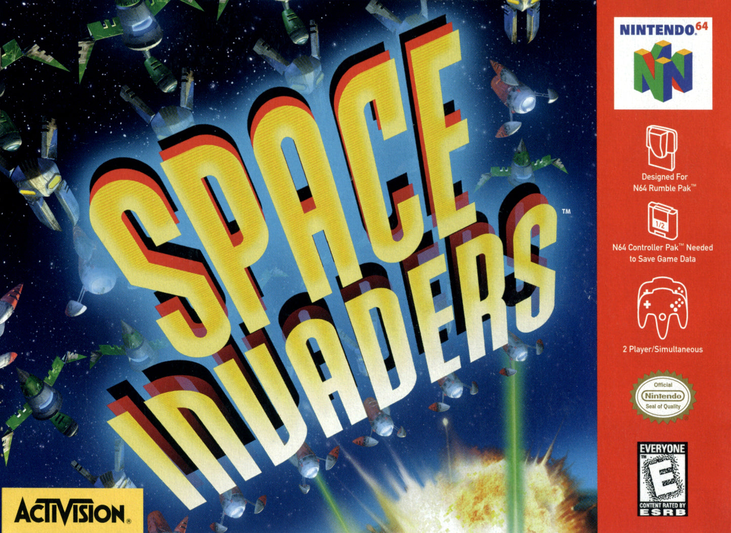 SPACE INVADERS - SNES (W/BOX & MANUAL)