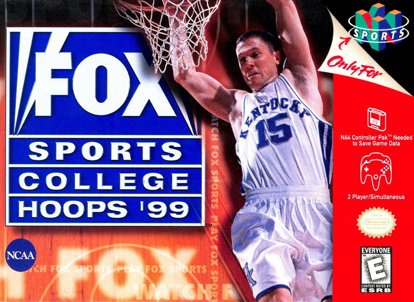 FOX SPORTS COLLEGE HOOPS '99 - N64 (W/BOX)