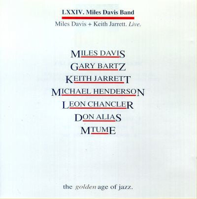 DAVIS, MILES - LIVE