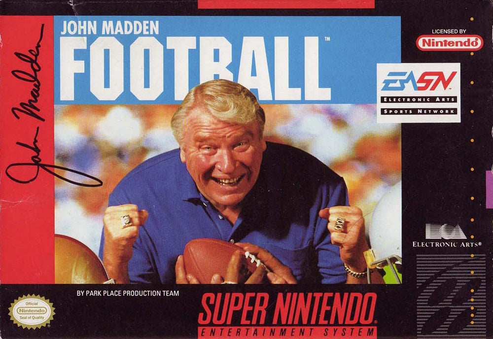 JOHN MADDEN FOOTBALL 93 - SNES (W/BOX)