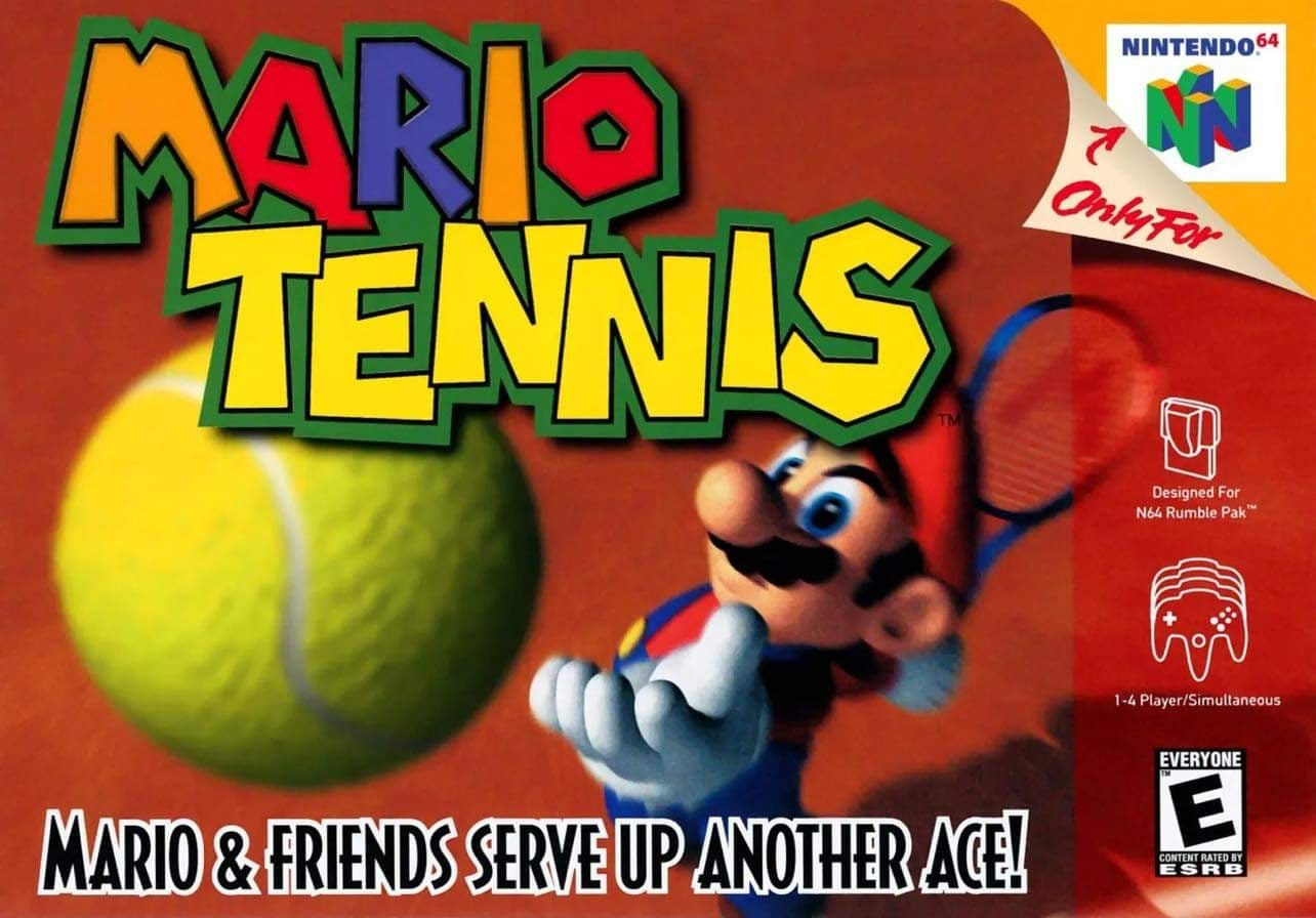 MARIO TENNIS - N64 (W/BOX & MANUAL)