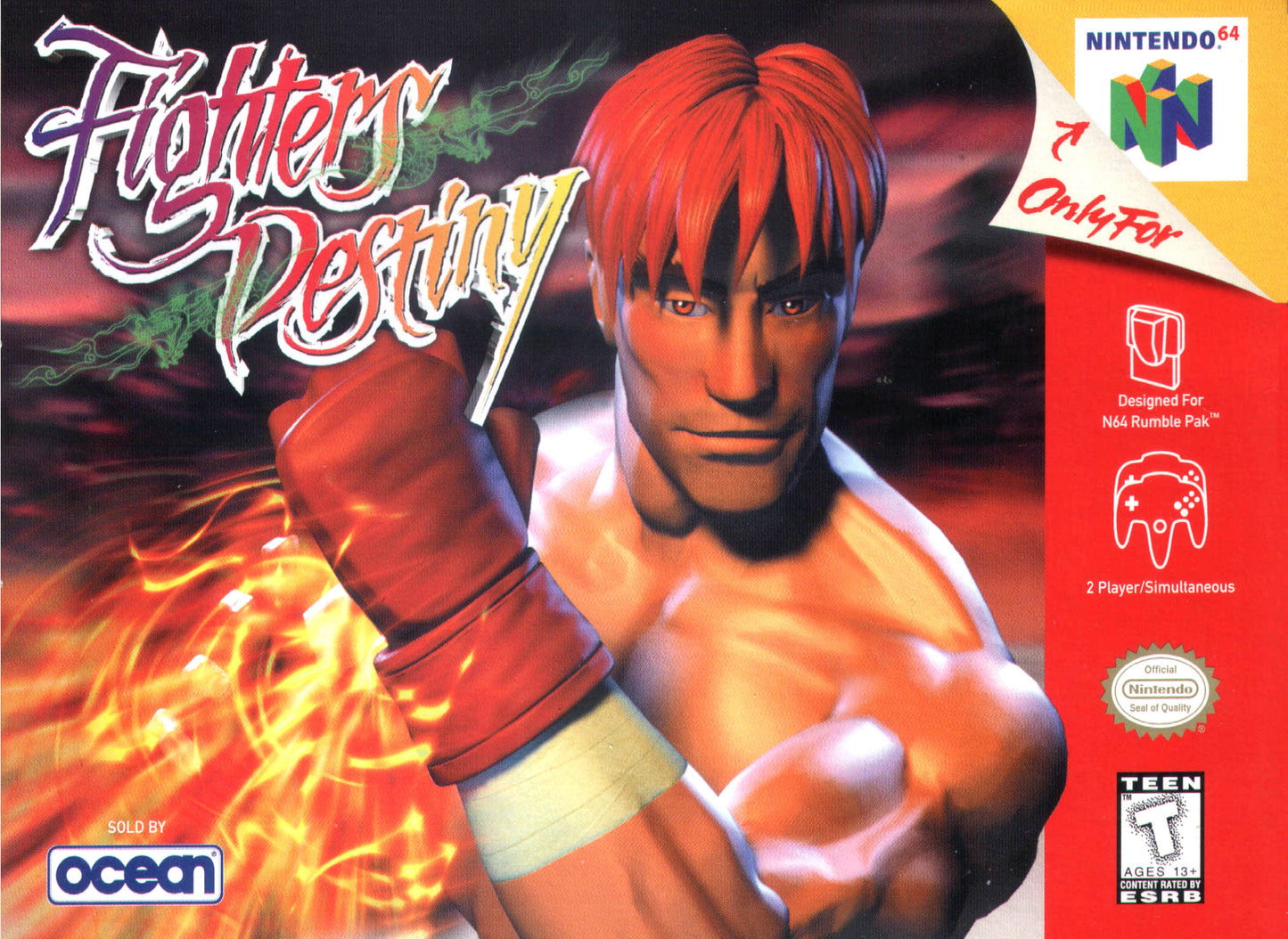 FIGHTERS DESTINY - N64 (W/BOX)
