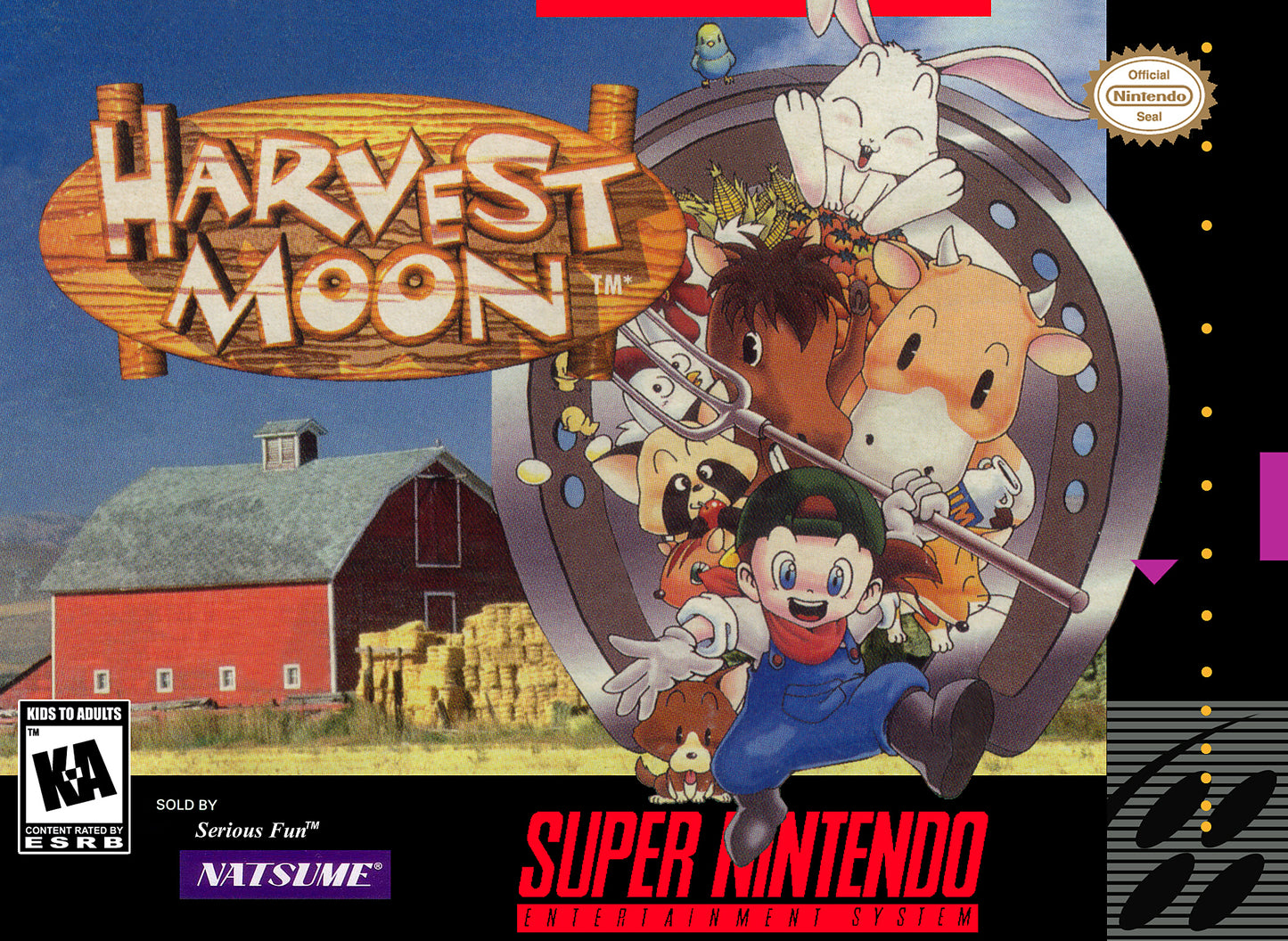 HARVEST MOON - SNES (W/BOX)