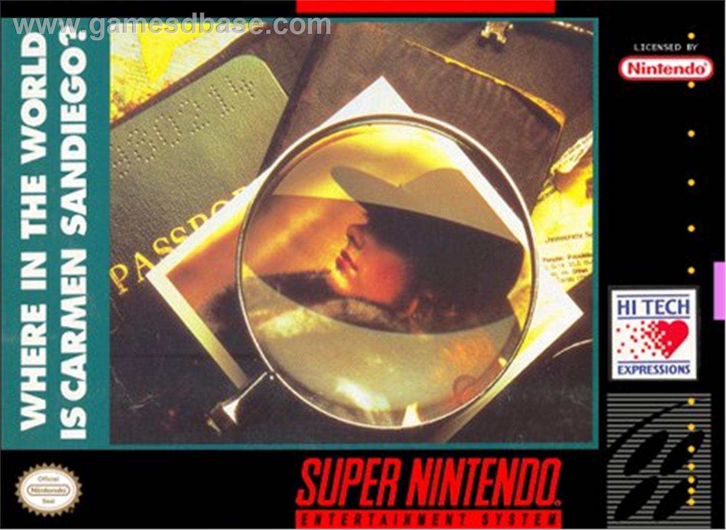 WHERE IN THE WORLD IS CARMEN SANDIEGO - SNES (W/BOX)