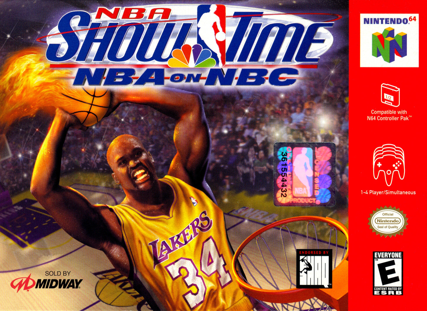 NBA SHOWTIME - N64 (W/BOX & MANUAL)