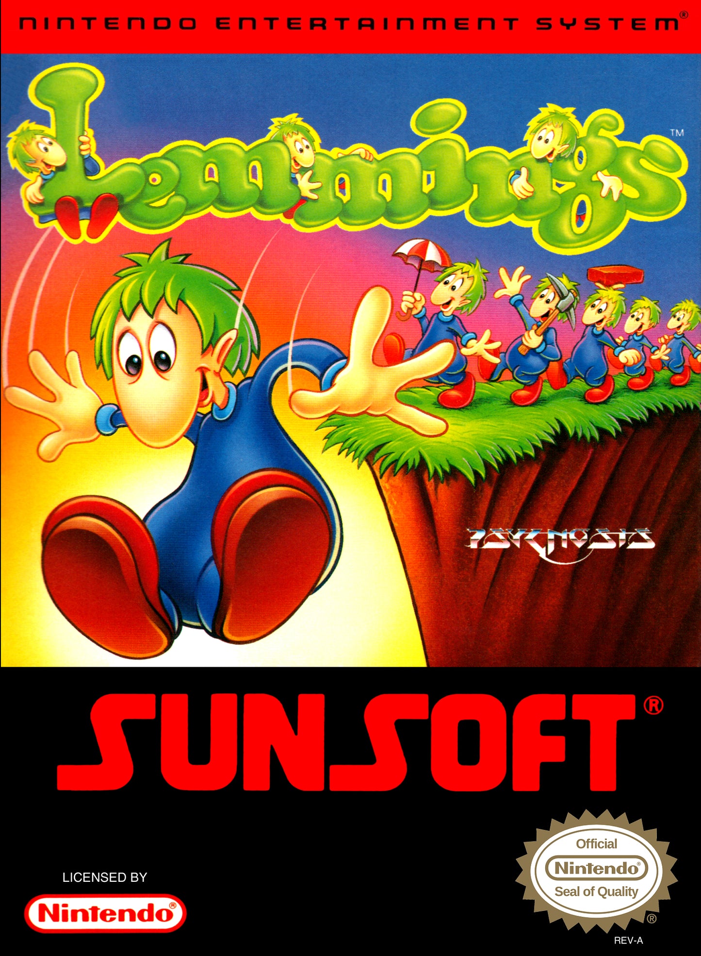 LEMMINGS - NES (W/BOX)
