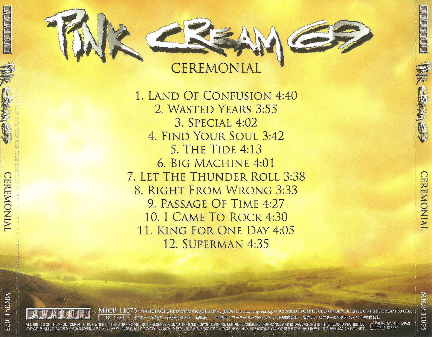 PINK CREAM 69 - CEREMONIAL