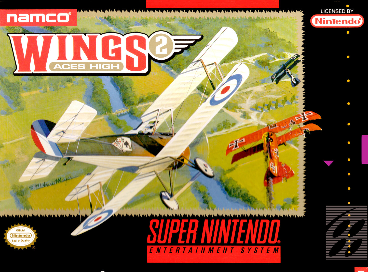 WINGS 2: ACES HIGH - SNES (W/BOX)