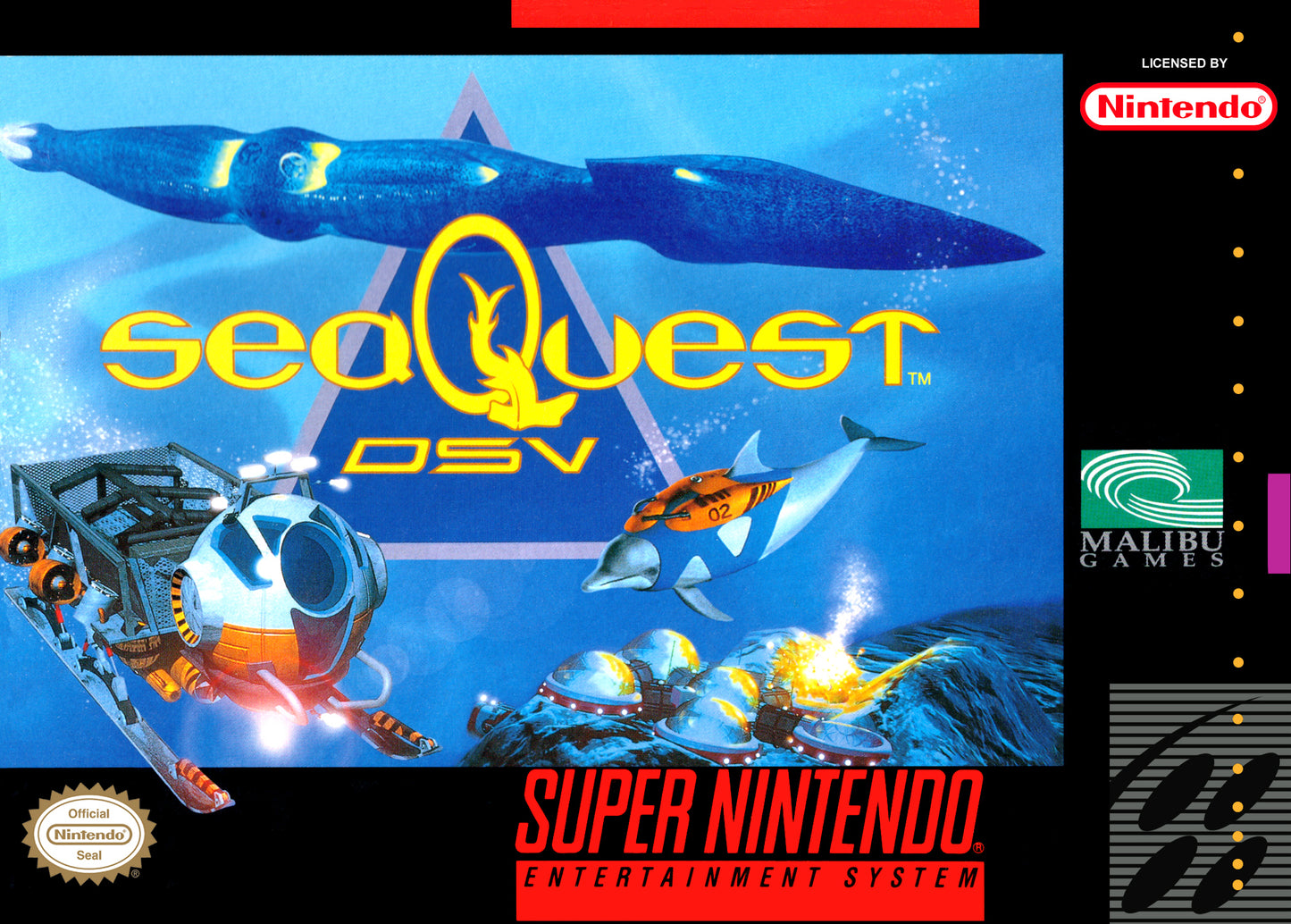 SEAQUEST DSV - SNES (W/BOX & MANUAL)