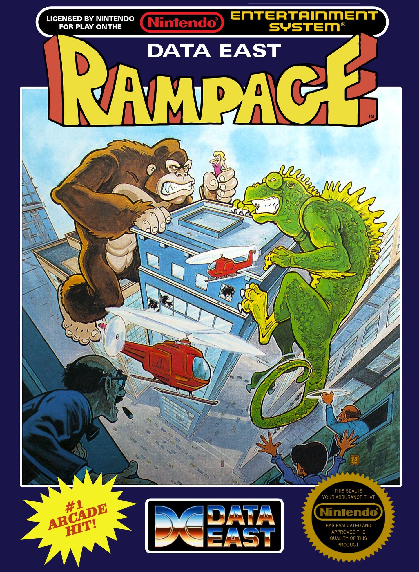RAMPAGE - NES (W/BOX)