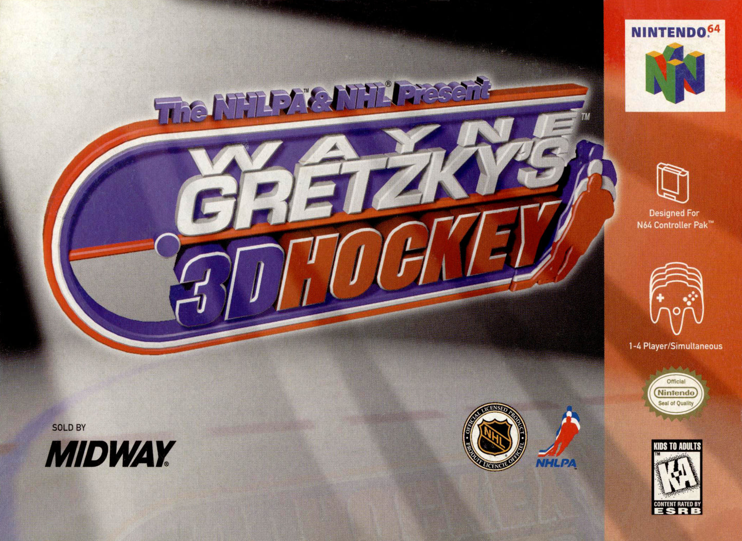 WAYNE GRETZKY'S 3D HOCKEY - N64 (W/BOX)