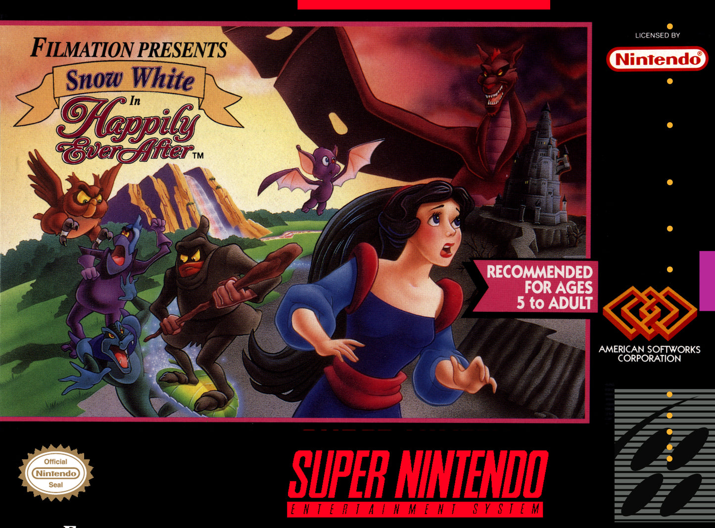 SNOW WHITE IN HAPPILY EVER AFTER - SNES (W/BOX)