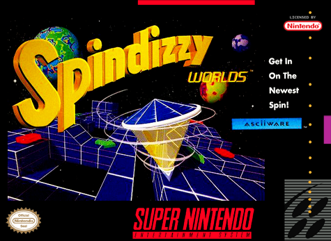 SPINDIZZY WORLDS - SNES (W/BOX & MANUAL)