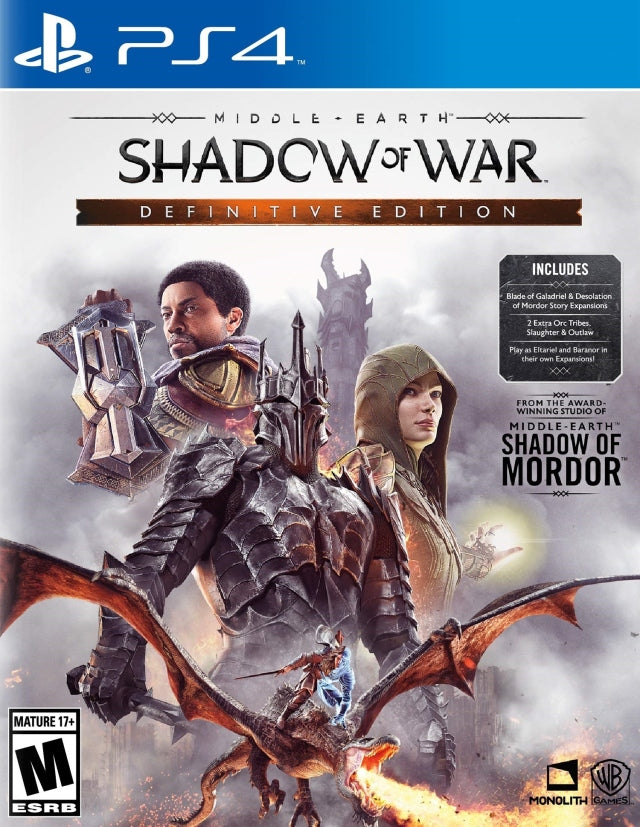 MIDDLE-EARTH: SHADOW OF WAR (DEFINITIVE  - PS4