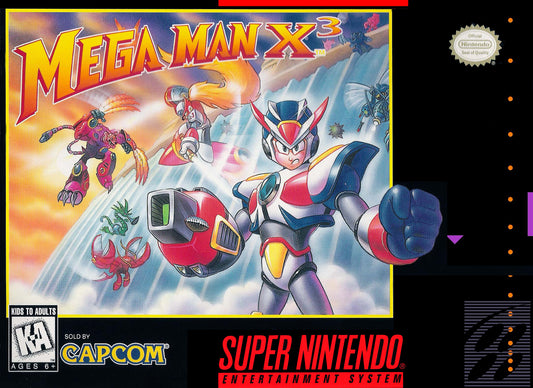 MEGA MAN X3  - SNES (W/BOX)