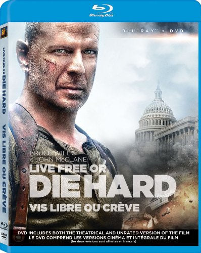 LIVE FREE OR DIE HARD  - BLU-INC. DVD COPY