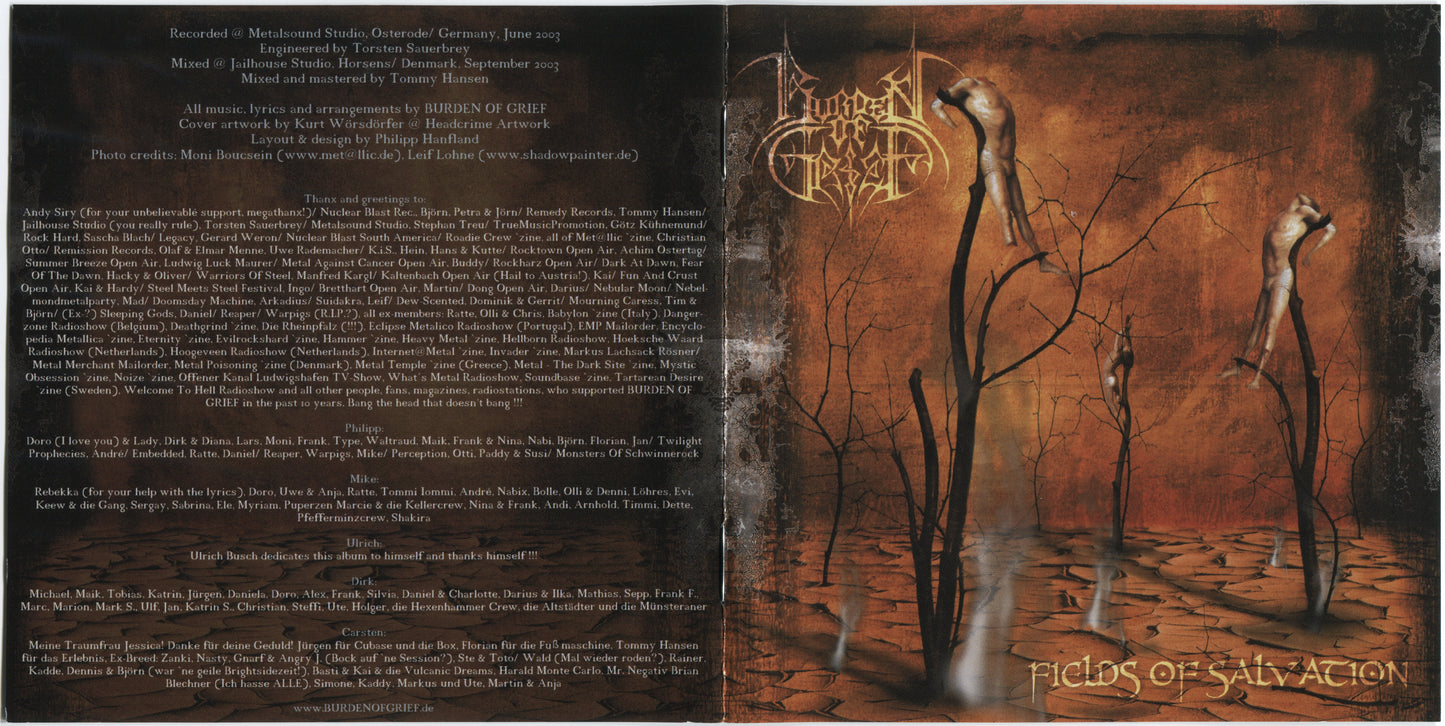 BURDEN OF GRIEF  - FIELDS OF SALVATION