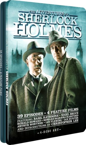 ADVENTURES OF SHERLOCK HOLMES - DVD-39 EPISODES-4 FILMS-4 DISCS