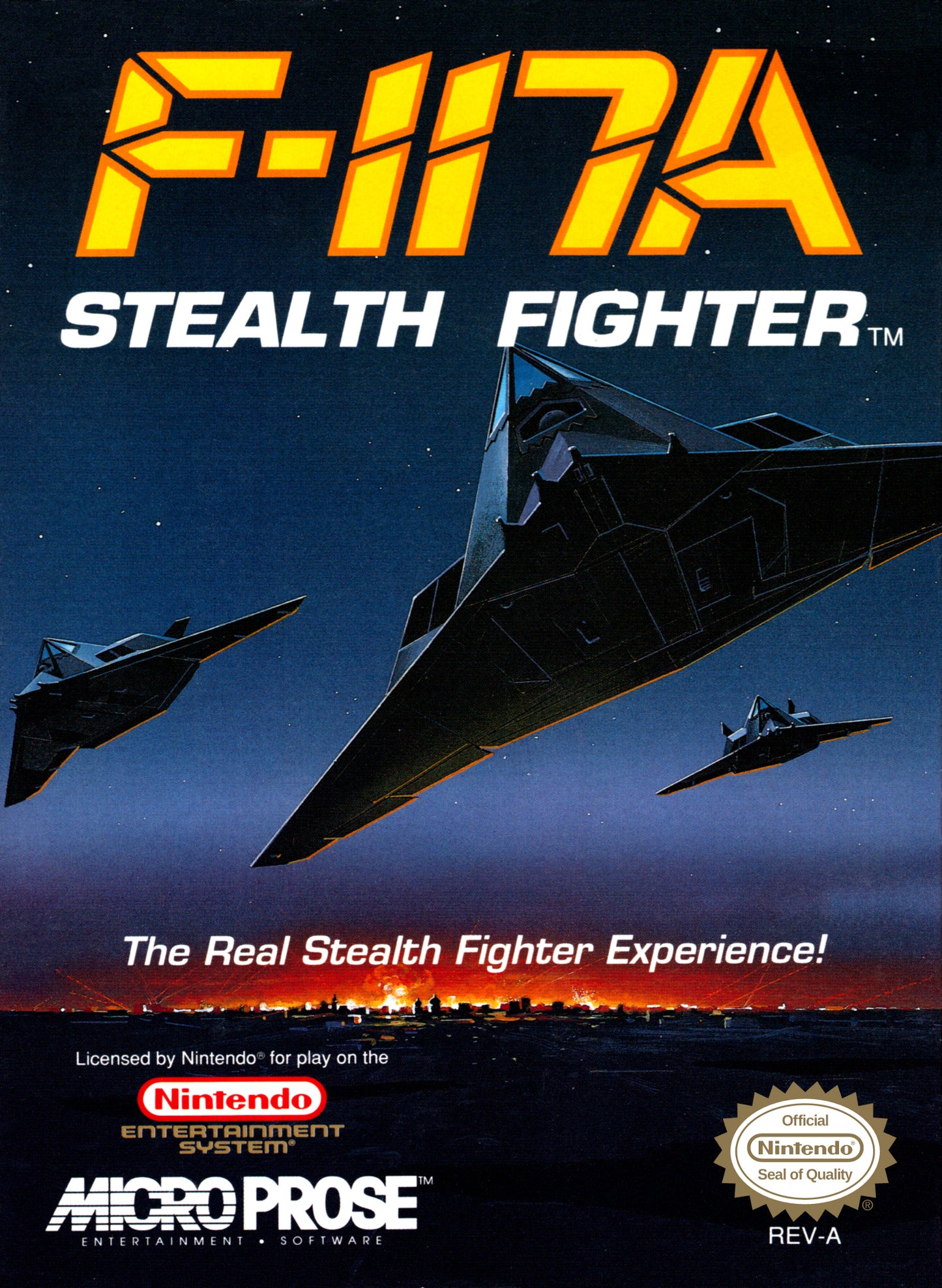 F-117A STEALTH FIGHTER  - NES