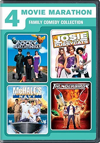 ADVENTURES OF ROCKY & BULLWINKLE/JOSIE & - DVD-FAMILY COMEDY COLLECTION-4 MOVIES