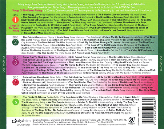 VARIOUS  - 101 SONGS OF IRISH REBELLION (5CDS)
