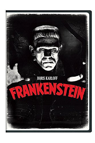 FRANKENSTEIN - DVD-1931-BORIS KARLOFF B&W COVER