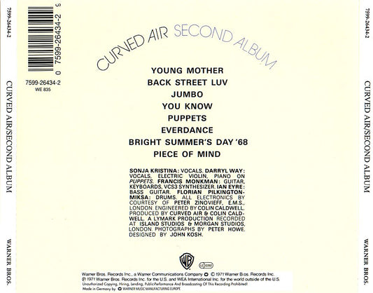 CURVED AIR  - SECOND ALBUM