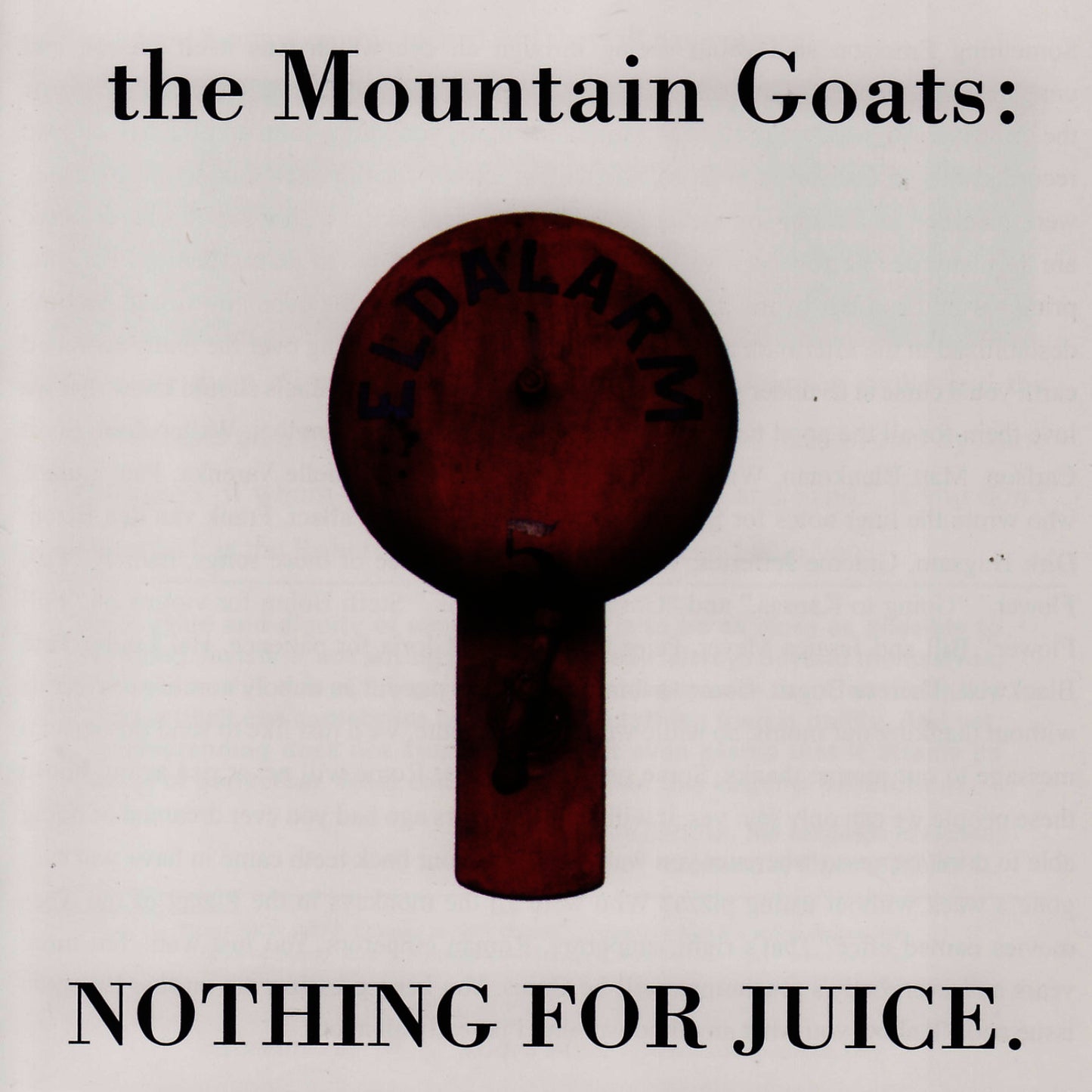 MOUNTAIN GOATS  - NOTHING FOR JUICE