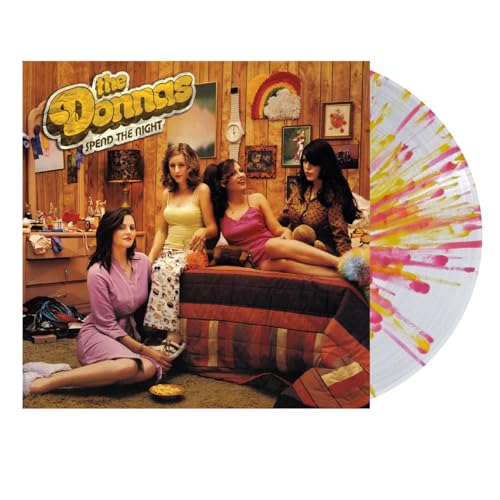 DONNAS - SPEND THE NIGHT (CLEAR WITH CANARY & PINK SPLATTER VINYL)