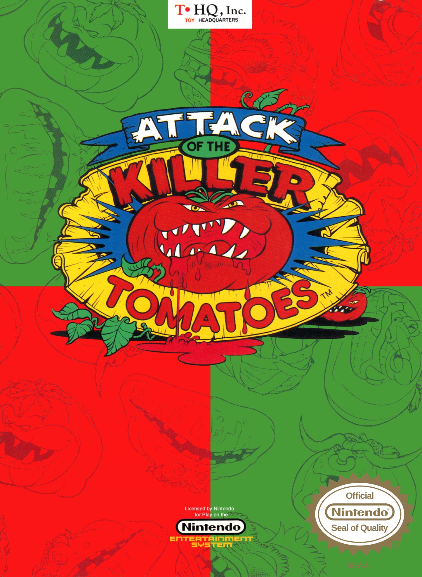 ATTACK OF THE KILLER TOMATOES  - NES