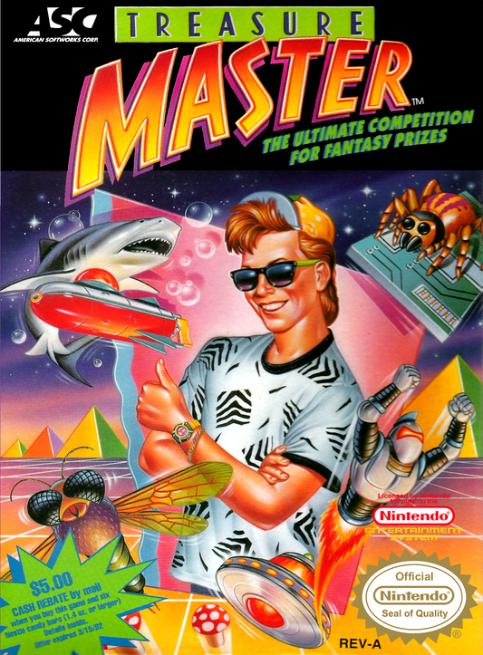 TREASURE MASTER  - NES (W/BOX & MANUAL)