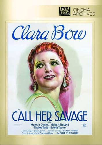 CALL HER SAVAGE - DVD-1932-CLARA BOW