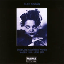 CLEO BROWN - COMPLETE RECORDED WORKS: MARCH 1935-JUNE 1935 [CD]