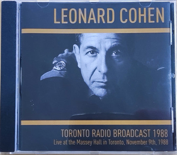 COHEN, LEONARD  - TORONTO RADIO BROADCAST 1988