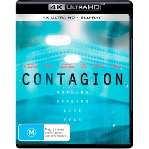 CONTAGION 4K ULTRA HD + BLU-RAY | MARION COTILLARD, MATT DAMON | NON-USA FORMAT | REGION B IMPORT, AUSTRALIA