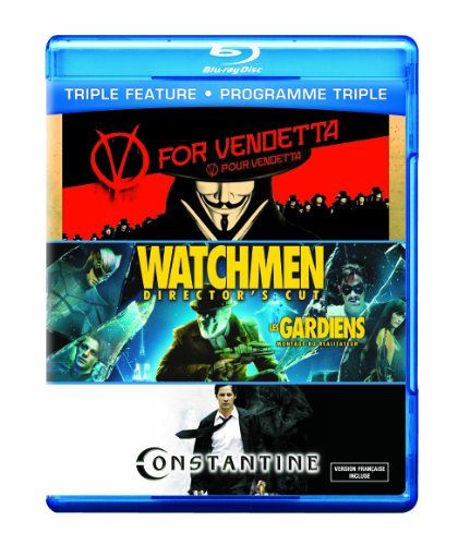V FOR VENDETTA/ WATCHMEN/ CONSTANTINE - BLU-TRIPLE FEATURE