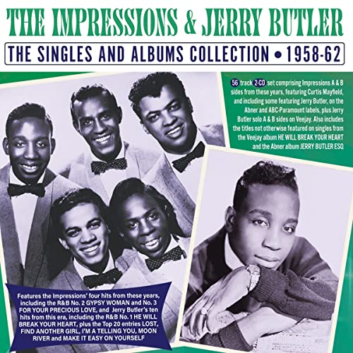 THE IMPRESSIONS - THE SINGLES AND ALBUMS COLLECTION 1958-62 (CD)