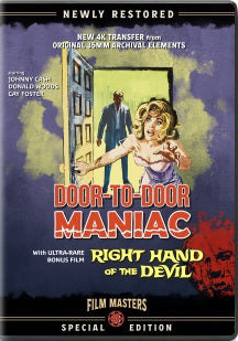 DOOR TO DOOR MANIAC (1961) WITH BONUS FILM, RIGHT HAND OF THE DEVIL (1963) [DVD]