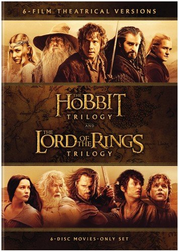 LORD OF THE RINGS TRILOGY/HOBBIT TRILOGY - DVD-6 FILMS-THEATRICAL RELEASES