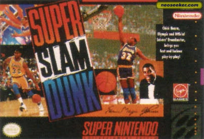 MAGIC JOHNSON'S SUPER SLAM DUNK  - SNES