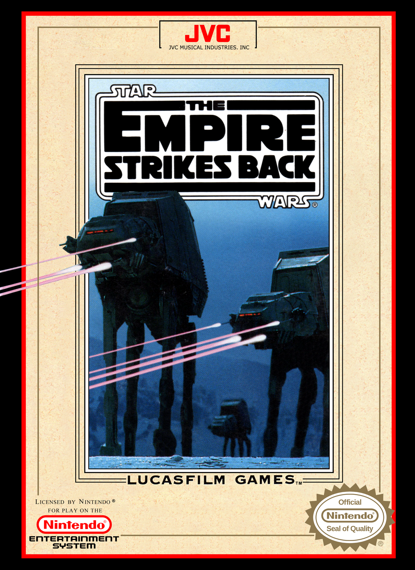 STAR WARS: EMPIRE STRIKES BACK  - NES (W/BOX)