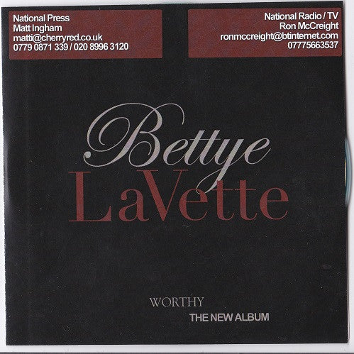 LAVETTE, BETTYE  - WORTHY (W/DVD)