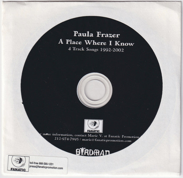 FRAZER, PAULA  - PLACE WHERE I KNOW