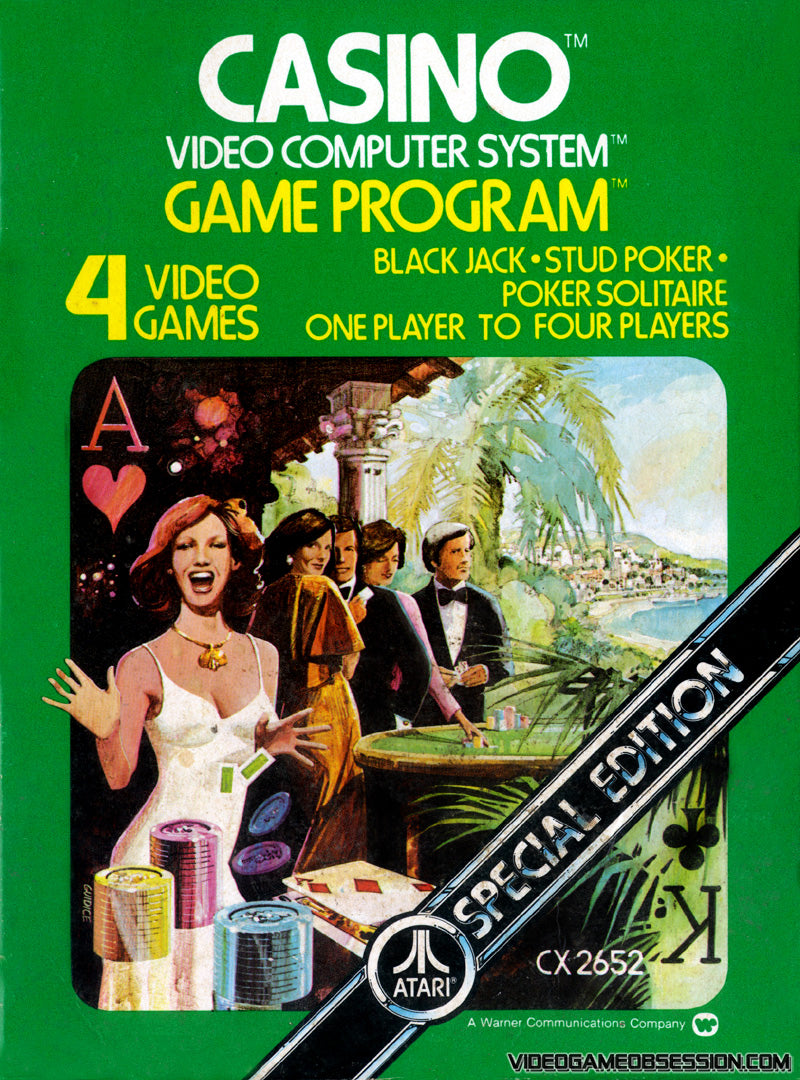 CASINO  - ATARI2600  (CARTRIDGE ONLY)